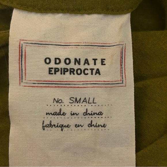 Chic Olive Green Draped Women's Blouse - Picture 6 of 10